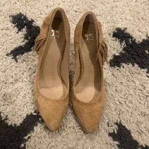 Joes heels with fringe detail never worn
